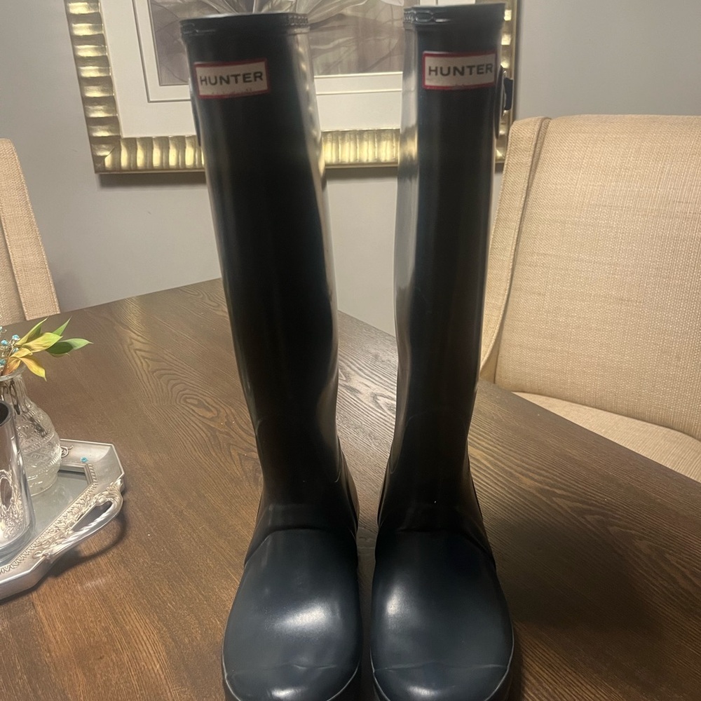 Hunter Classic Navy Boots | Cottagecore | Size 9(39)